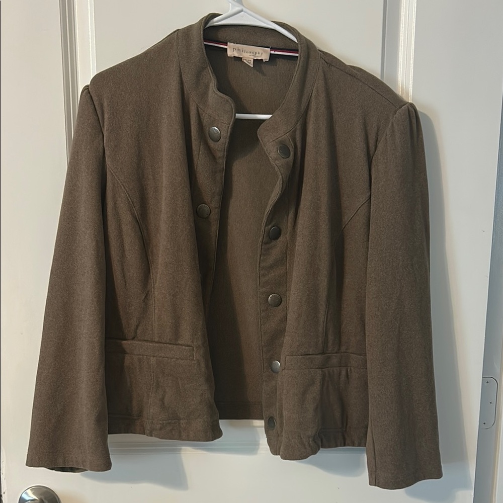 Philosophy Brown Blazer Jacket